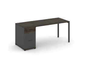 Стол рабочий с 1 опорной тумбой CN.SP-405 W 1400x720x750 Концепт / Concept images