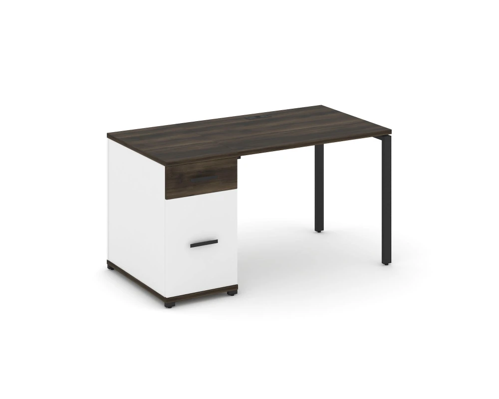 Стол рабочий с 1 опорной тумбой CN.SP-405 W 1400x720x750 Концепт / Concept