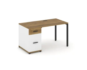 Стол рабочий с 1 опорной тумбой CN.SP-405 W 1400x720x750 Концепт / Concept images