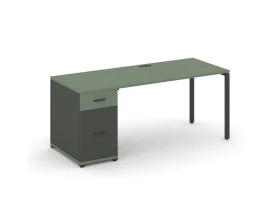 Стол рабочий с 1 опорной тумбой CN.SP-405 W 1400x720x750 Концепт / Concept images