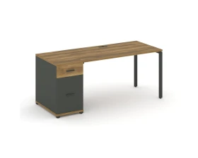 Стол рабочий с 1 опорной тумбой CN.SP-406 W 1600x720x750 Концепт / Concept images