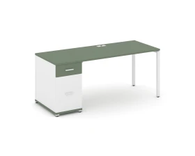 Стол рабочий с 1 опорной тумбой CN.SP-406 W 1600x720x750 Концепт / Concept images