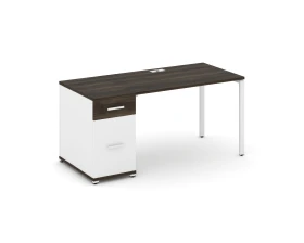 Стол рабочий с 1 опорной тумбой CN.SP-406 W 1600x720x750 Концепт / Concept images