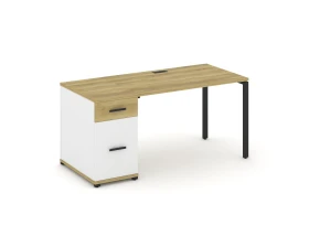 Стол рабочий с 1 опорной тумбой CN.SP-406 W 1600x720x750 Концепт / Concept images