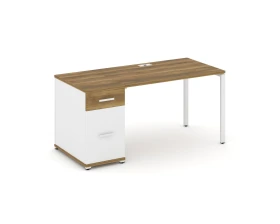 Стол рабочий с 1 опорной тумбой CN.SP-406 W 1600x720x750 Концепт / Concept images