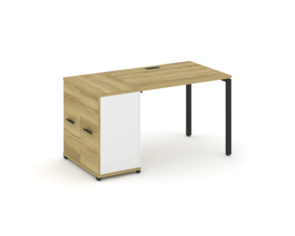 Стол рабочий с опорным распаш. шкафом CN.SP-217 W 1400x720x750 Концепт / Concept