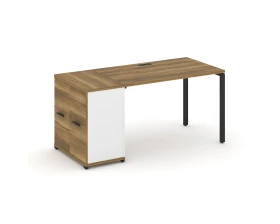 Стол рабочий с опорным распаш. шкафом CN.SP-218 W 1600x720x750 Концепт / Concept images
