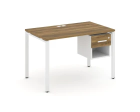 Стол рабочий с подвесной тумбой 1 открытой нишей и одним ящ. CN.SP-118 W 1180x720x750 Концепт / Concept images