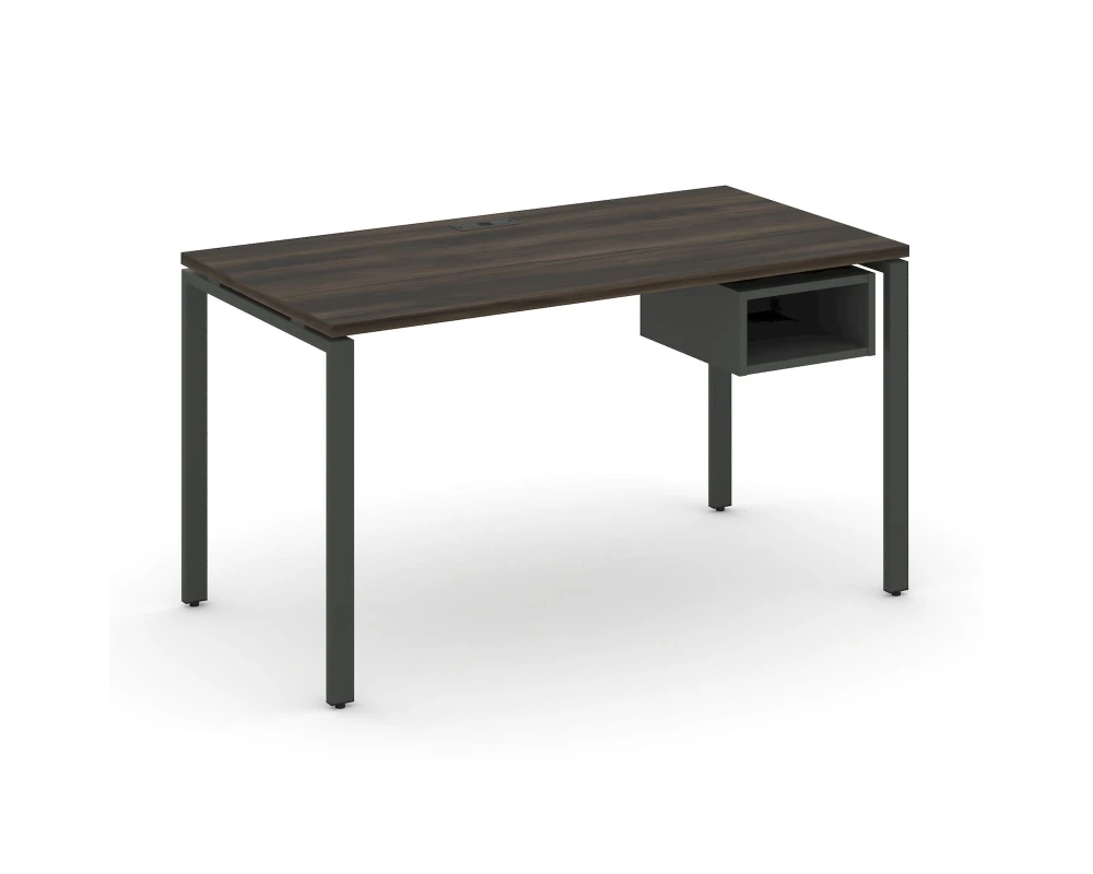 Стол рабочий с подвесной тумбой с 1 открытой нишей CN.SP-103 1380x720x750 Концепт / Concept