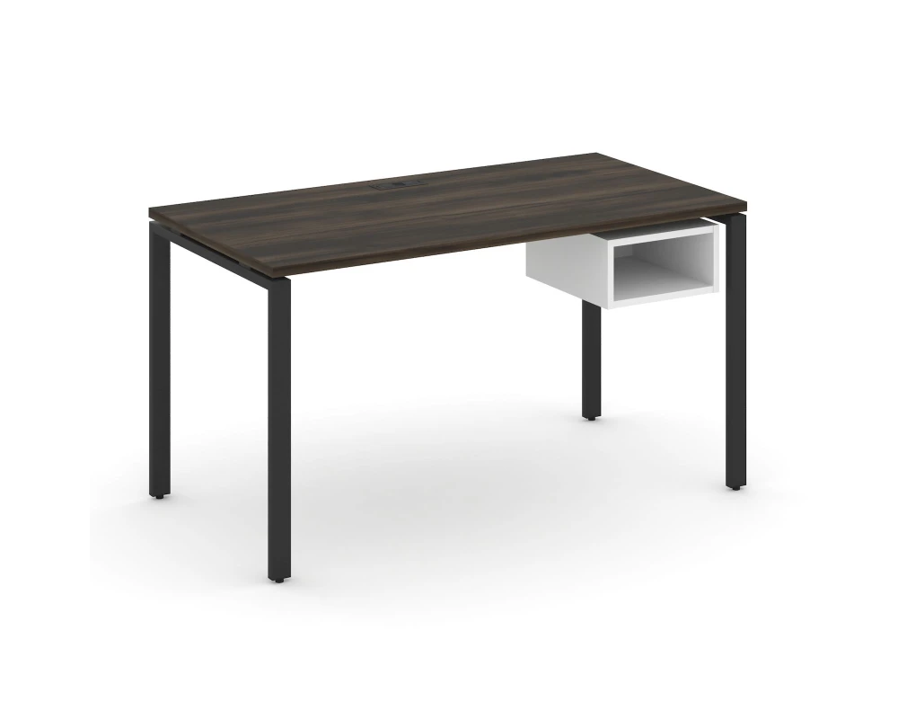 Стол рабочий с подвесной тумбой с 1 открытой нишей CN.SP-103 1380x720x750 Концепт / Concept