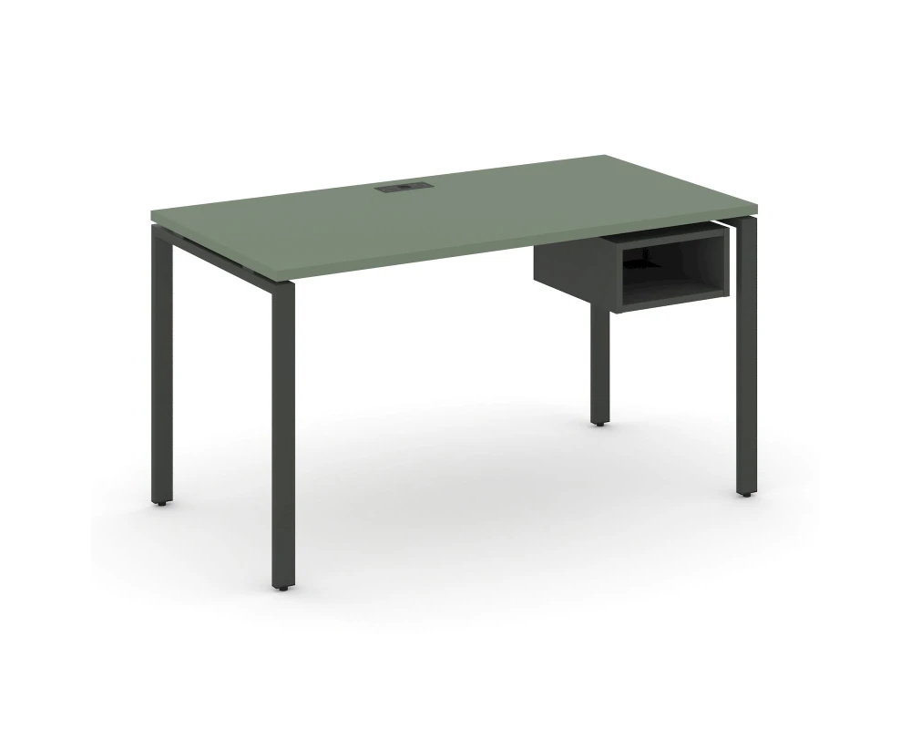 Стол рабочий с подвесной тумбой с 1 открытой нишей CN.SP-104 1580x720x750 Концепт / Concept