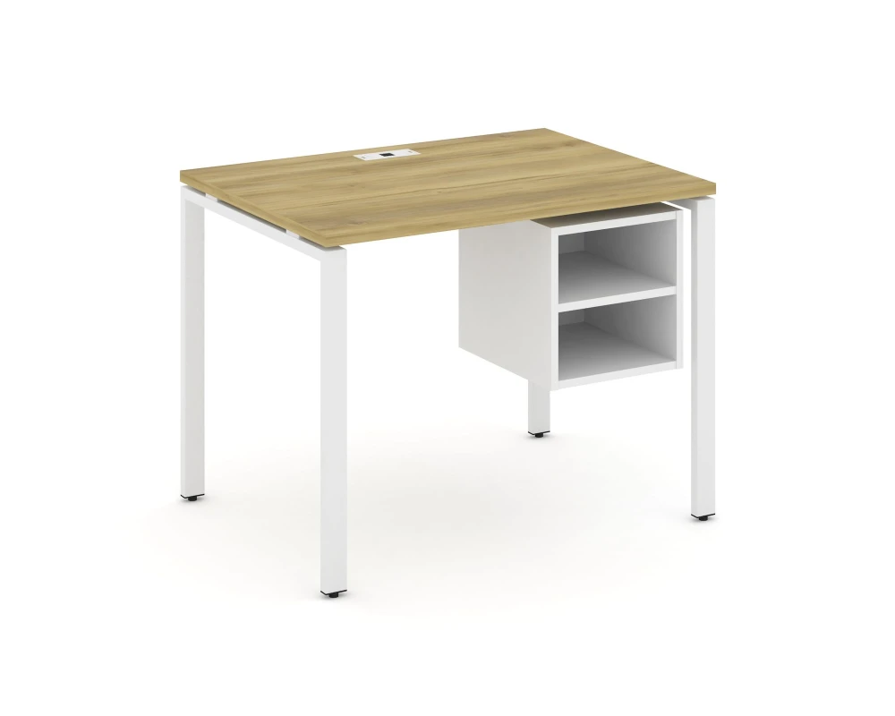 Стол рабочий с подвесной тумбой с 2 открытыми нишами CN.SP-105 980x720x750 Концепт / Concept