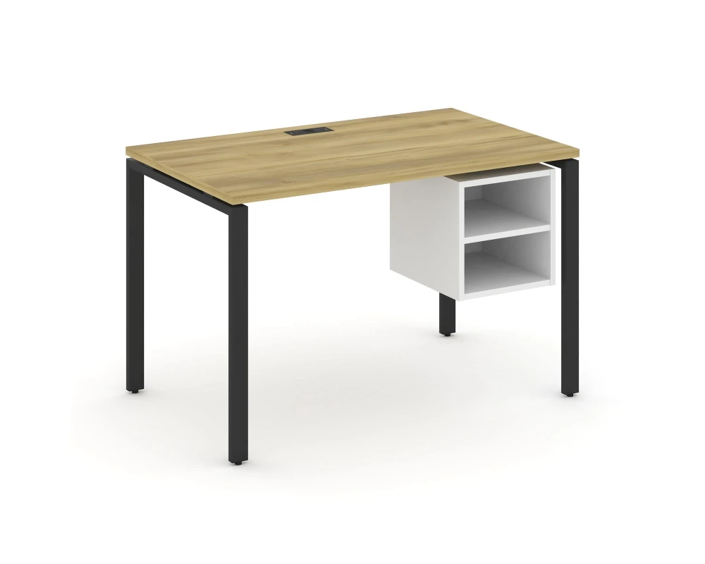 Стол рабочий с подвесной тумбой с 2 открытыми нишами CN.SP-106 1180x720x750 Концепт / Concept