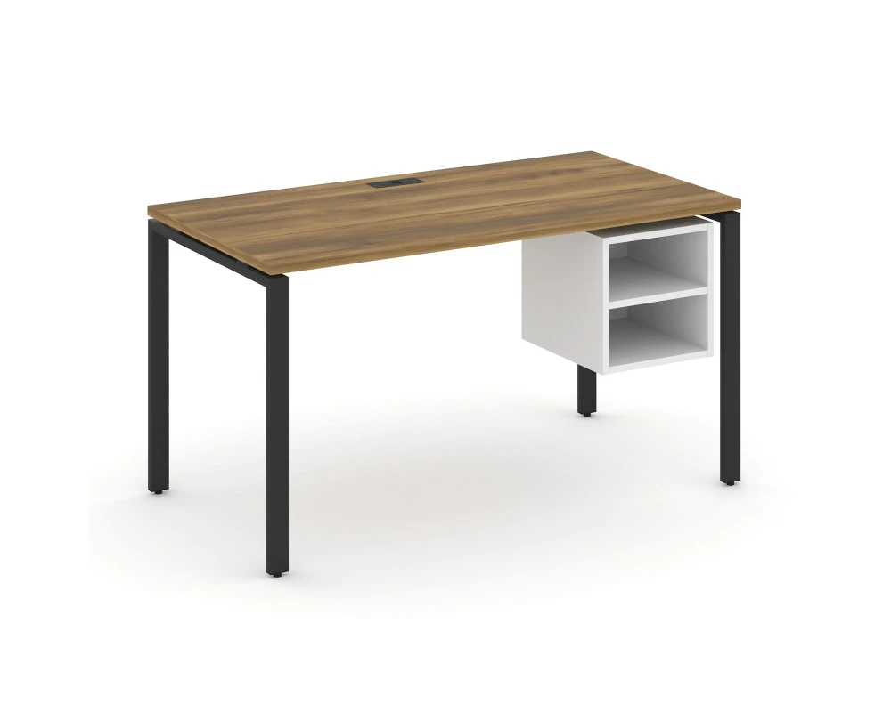 Стол рабочий с подвесной тумбой с 2 открытыми нишами CN.SP-107 1380x720x750 Концепт / Concept