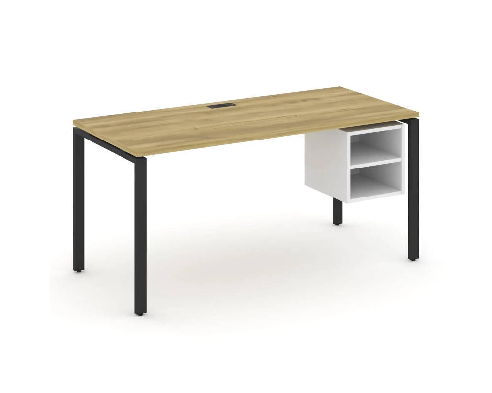 Стол рабочий с подвесной тумбой с 2 открытыми нишами CN.SP-108 1580x720x750 Концепт / Concept