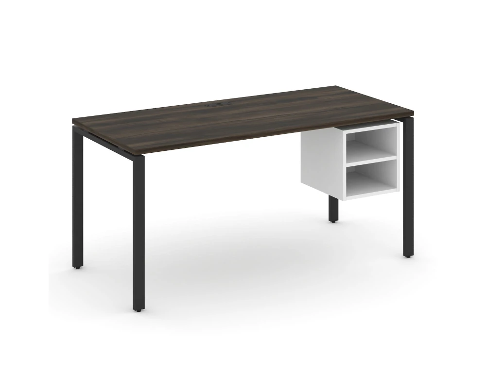 Стол рабочий с подвесной тумбой с 2 открытыми нишами CN.SP-108 1580x720x750 Концепт / Concept