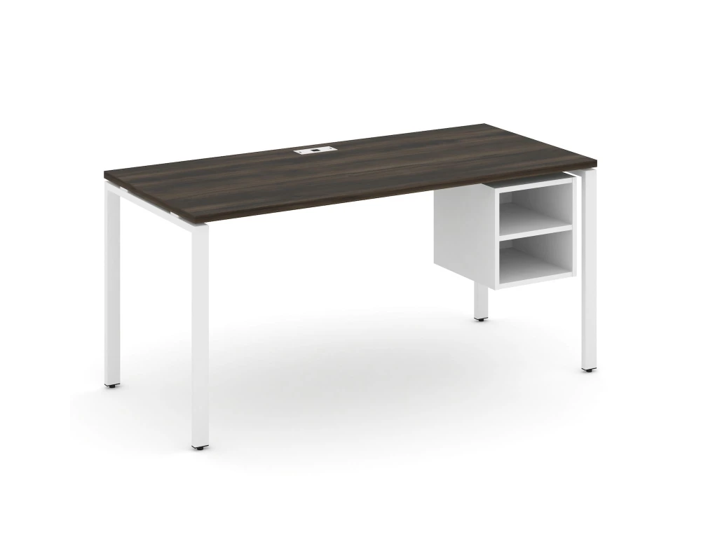 Стол рабочий с подвесной тумбой с 2 открытыми нишами CN.SP-108 1580x720x750 Концепт / Concept