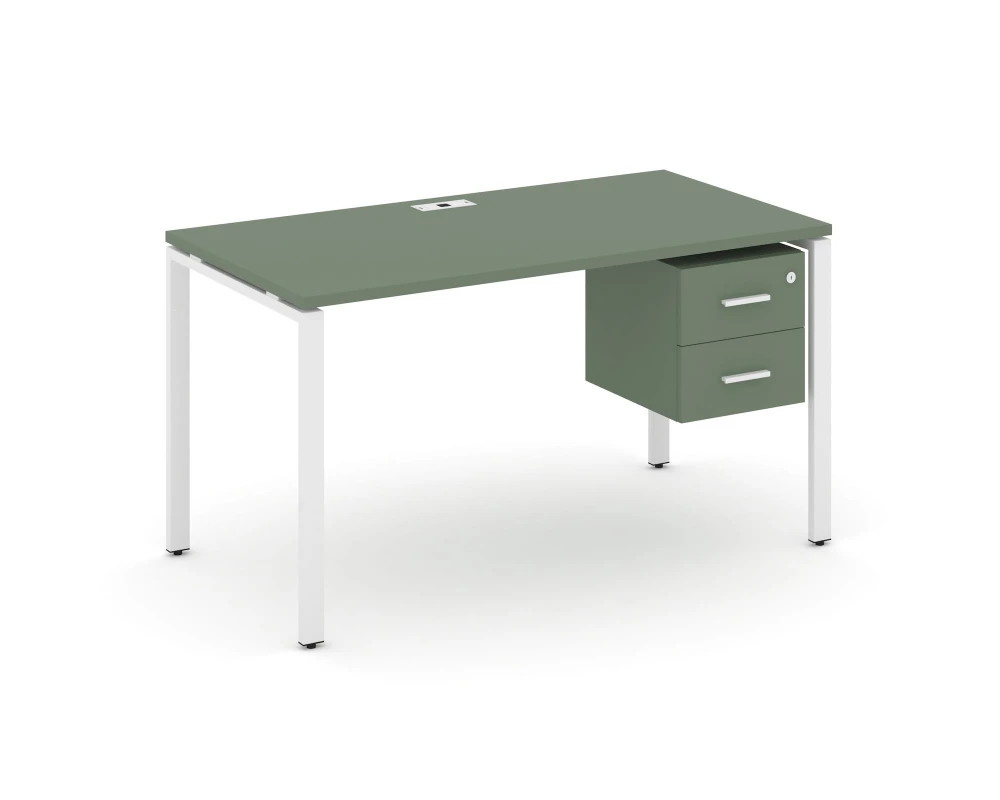 Стол рабочий с подвесной тумбой с 2 ящ. CN.SP-113 W 980x720x750 Концепт / Concept