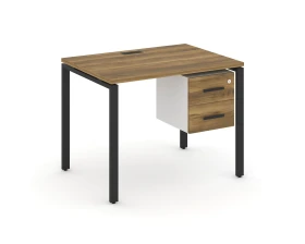 Стол рабочий с подвесной тумбой с 2 ящ. CN.SP-113 W 980x720x750 Концепт / Concept images