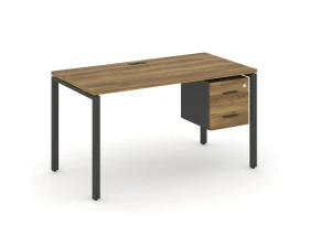 Стол рабочий с подвесной тумбой с 2 ящ. CN.SP-113 W 980x720x750 Концепт / Concept images
