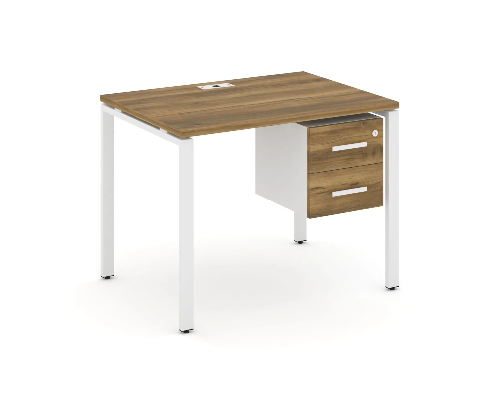 Стол рабочий с подвесной тумбой с 2 ящ. CN.SP-113 W 980x720x750 Концепт / Concept