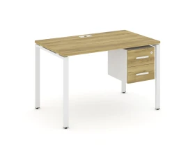 Стол рабочий с подвесной тумбой с 2 ящ. CN.SP-114 W 1180x720x750 Концепт / Concept images