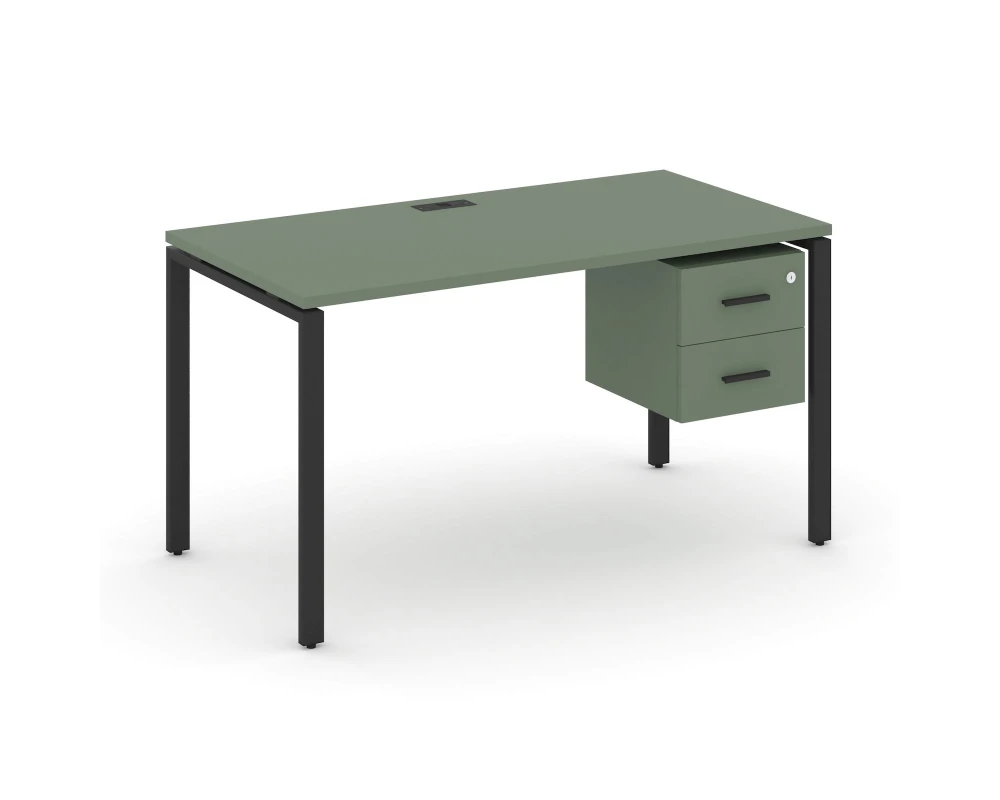 Стол рабочий с подвесной тумбой с 2 ящ. CN.SP-115 B 1380x720x750 Концепт / Concept