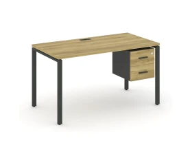 Стол рабочий с подвесной тумбой с 2 ящ. CN.SP-116 W 1580x720x750 Концепт / Concept images