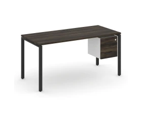 Стол рабочий с подвесной тумбой с 2 ящ. CN.SP-116 W 1580x720x750 Концепт / Concept images