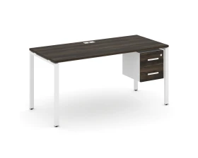 Стол рабочий с подвесной тумбой с 2 ящ. CN.SP-116 W 1580x720x750 Концепт / Concept images