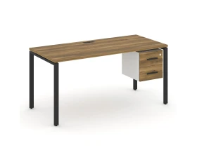 Стол рабочий с подвесной тумбой с 2 ящ. CN.SP-116 W 1580x720x750 Концепт / Concept images