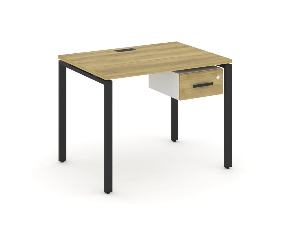 Стол рабочий с подвесной тумбой с одним ящ. CN.SP-109 W 980x720x750 Концепт / Concept