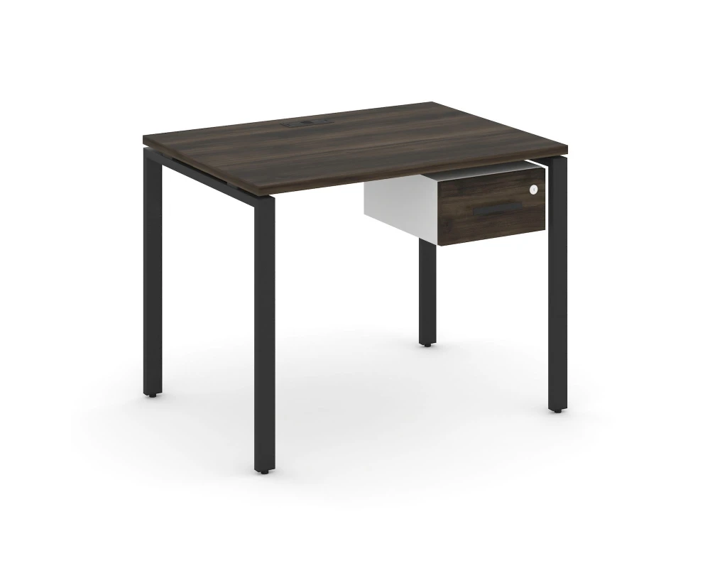 Стол рабочий с подвесной тумбой с одним ящ. CN.SP-109 W 980x720x750 Концепт / Concept