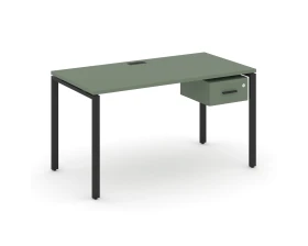 Стол рабочий с подвесной тумбой с одним ящ. CN.SP-110 B 1180x720x750 Концепт / Concept images