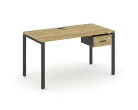 Стол рабочий с подвесной тумбой с одним ящ. CN.SP-110 W 1180x720x750 Концепт / Concept images