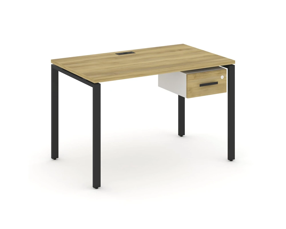 Стол рабочий с подвесной тумбой с одним ящ. CN.SP-110 W 1180x720x750 Концепт / Concept