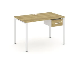 Стол рабочий с подвесной тумбой с одним ящ. CN.SP-110 W 1180x720x750 Концепт / Concept images