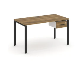Стол рабочий с подвесной тумбой с одним ящ. CN.SP-111 W 1380x720x750 Концепт / Concept images