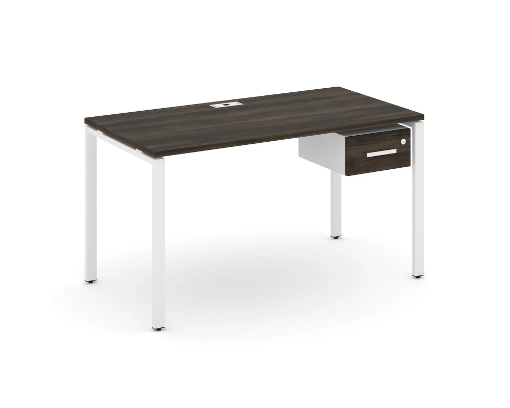 Стол рабочий с подвесной тумбой с одним ящ. CN.SP-111 W 1380x720x750 Концепт / Concept
