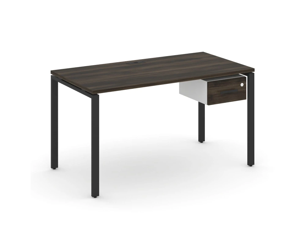 Стол рабочий с подвесной тумбой с одним ящ. CN.SP-111 W 1380x720x750 Концепт / Concept