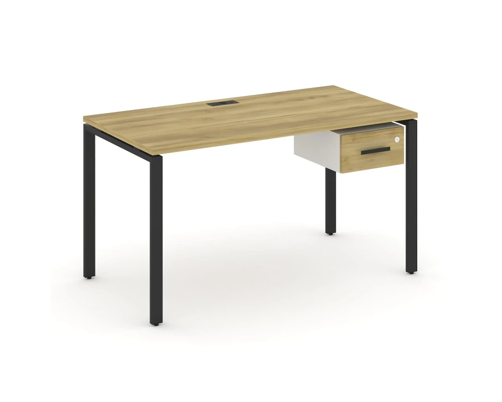 Стол рабочий с подвесной тумбой с одним ящ. CN.SP-111 W 1380x720x750 Концепт / Concept