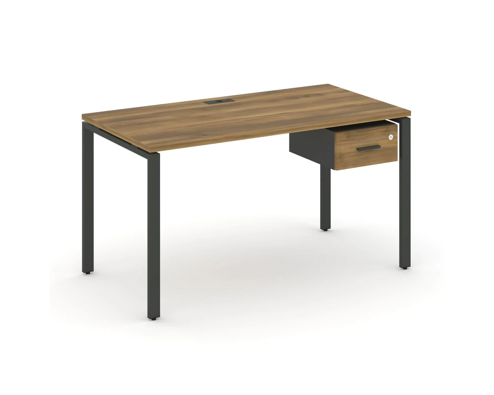 Стол рабочий с подвесной тумбой с одним ящ. CN.SP-112 W 1580x720x750 Концепт / Concept