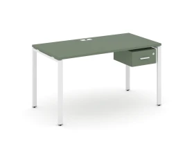 Стол рабочий с подвесной тумбой с одним ящ. CN.SP-112 W 1580x720x750 Концепт / Concept images