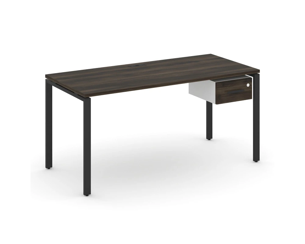 Стол рабочий с подвесной тумбой с одним ящ. CN.SP-112 W 1580x720x750 Концепт / Concept
