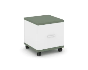 Тумба мобильная 1 распаш. фасад CN.TUM-007 W 420x420x448 Концепт / Concept images