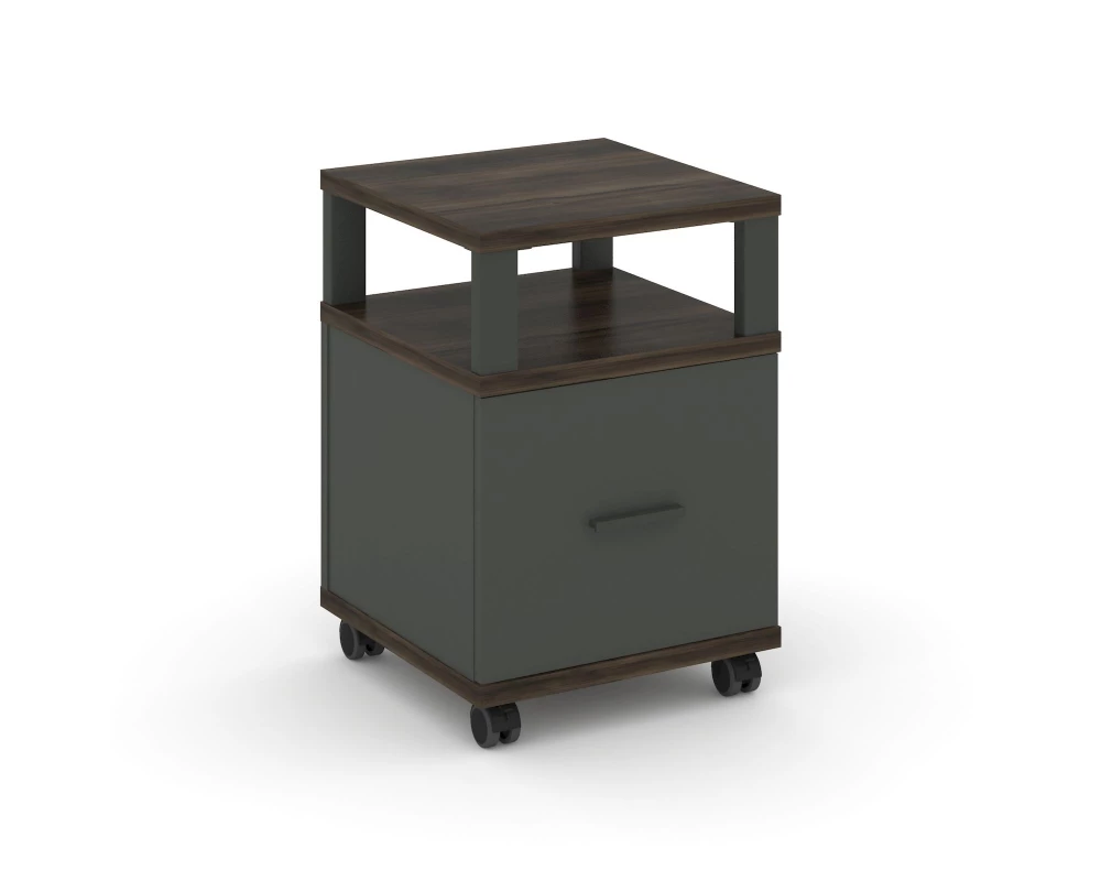 Тумба мобильная 1 распаш. фасад с надставкой CN.TUM-008 A 420x420x615 Концепт / Concept