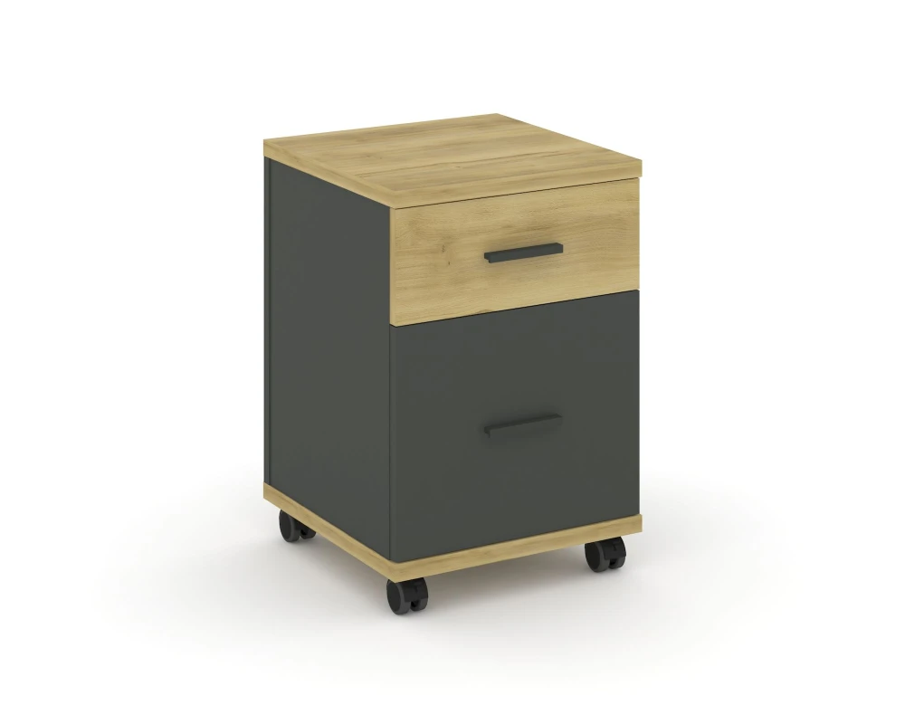 Тумба мобильная 1 ящ. 1 распаш. фасад CN.TUM-009 A 420x420x615 Концепт / Concept