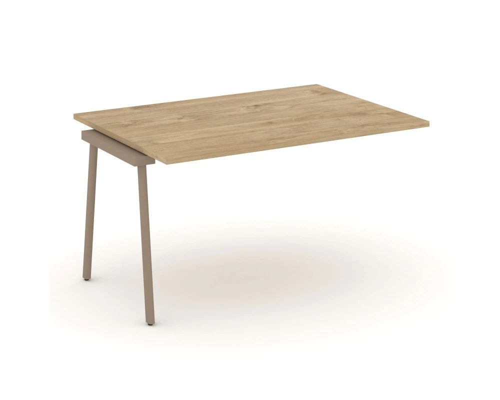 Проходной наборный элемент переговорного стола на плоскоовальной трубе 138x98x75 Эстетика / Estetica