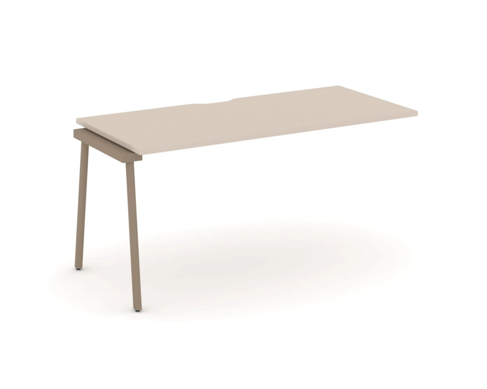 Наборный элемент рабочей станциии с вырезом на плоскоовальной трубе 158x73x75 Эстетика / Estetica