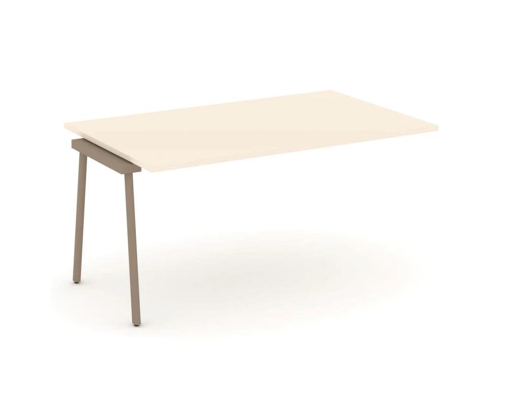 Проходной наборный элемент переговорного стола на плоскоовальной трубе 158x98x75 Эстетика / Estetica